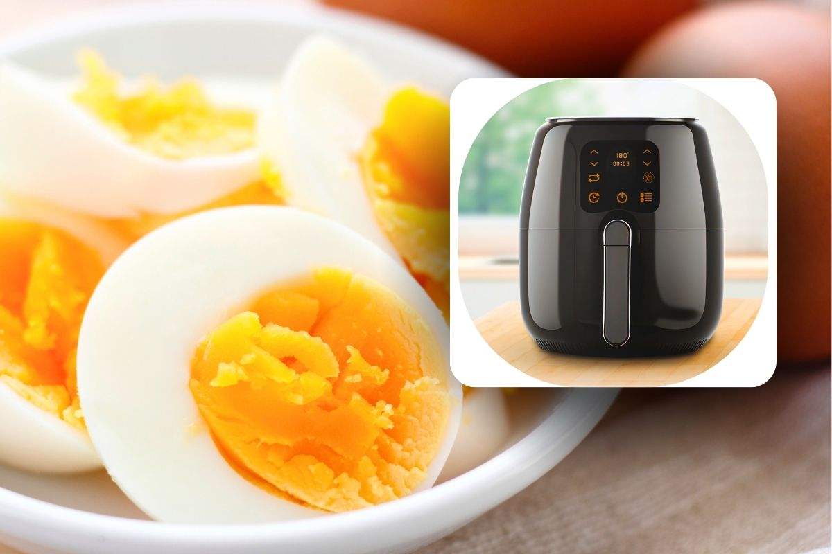 Preparare uovo sodo con friggitrice ad aria