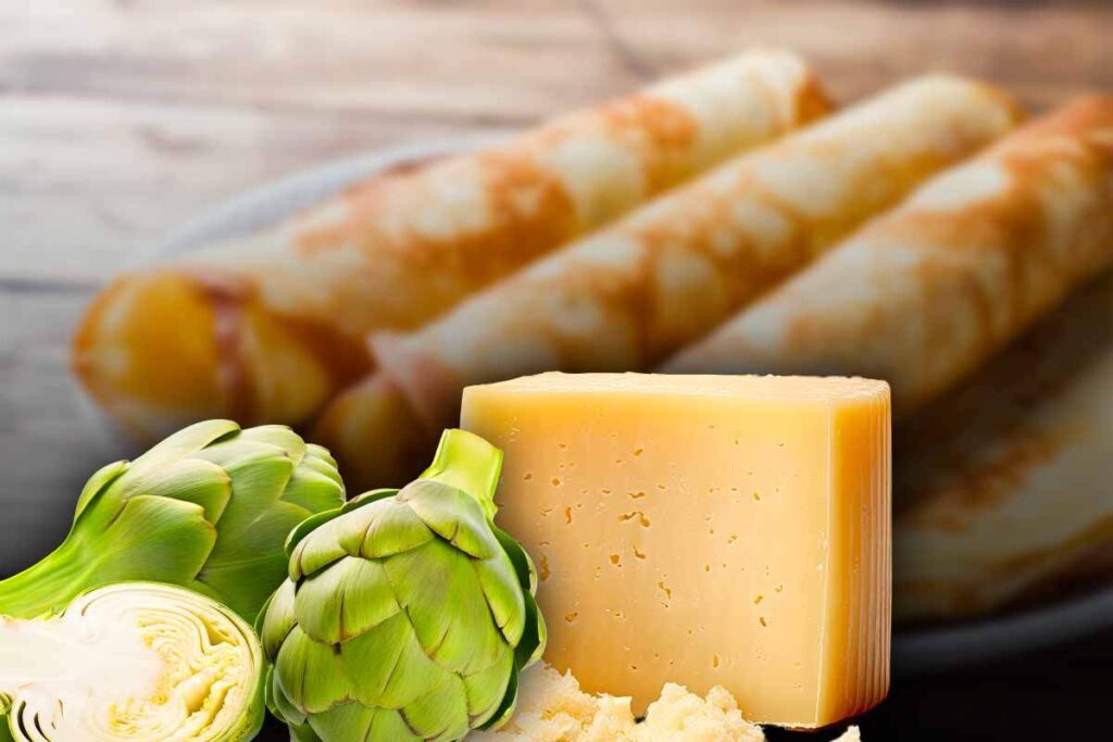 Crespelle carciofi e formaggio