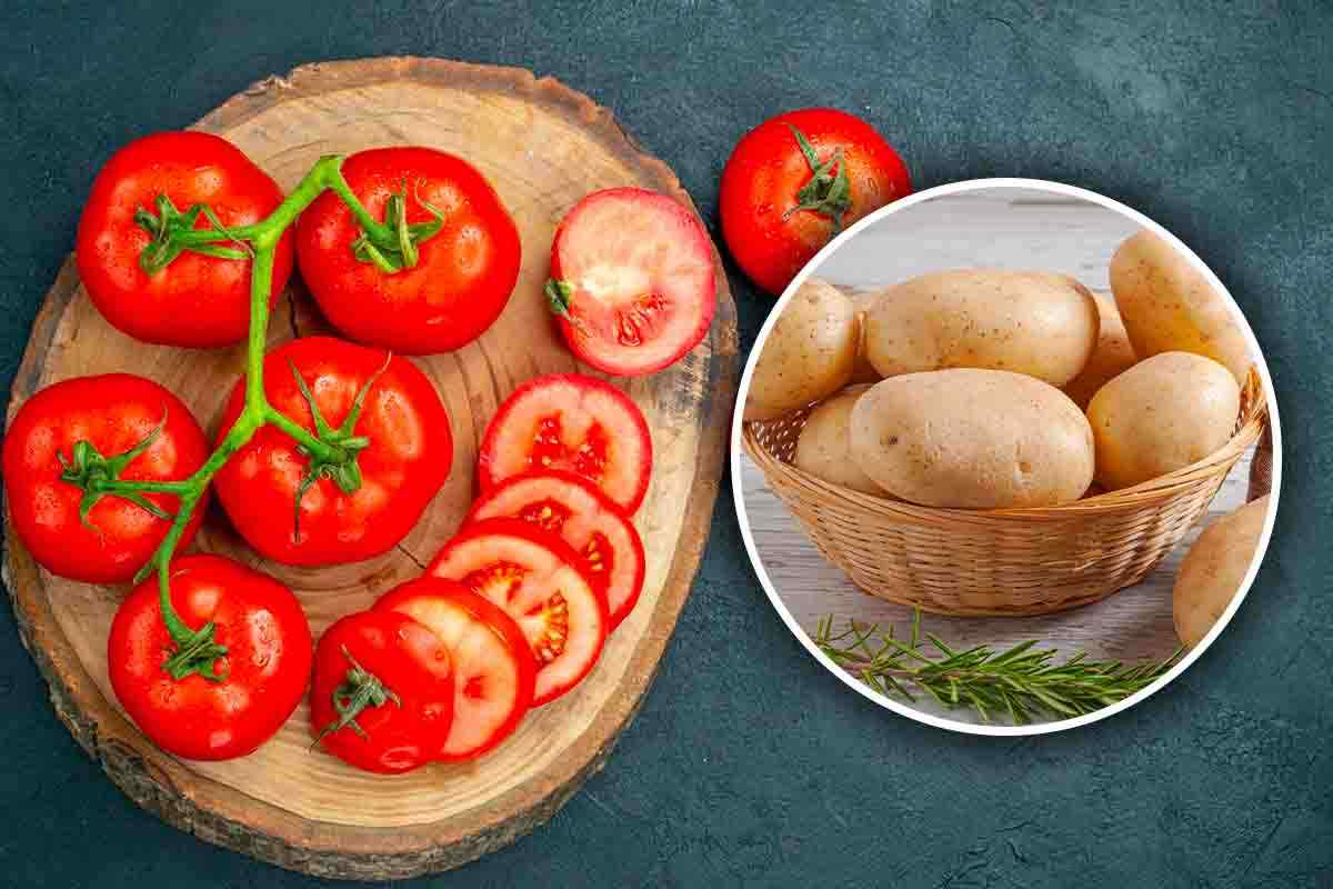 patate e pomodori ricetta cena